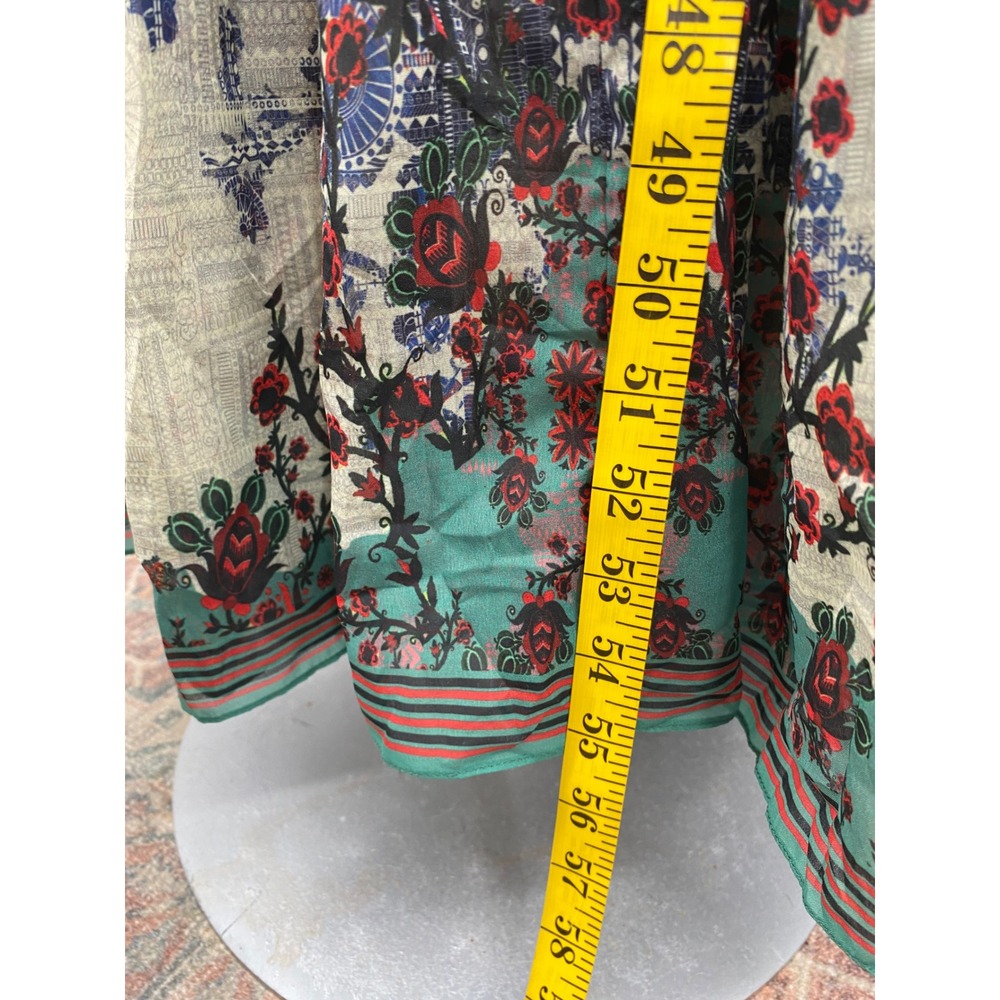 Bhanuni by Jyoti Maxi Dress Womens Small Anthropologie Embellished Boho Floral - Picture 15 of 17